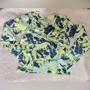 GAP Feather Pattern Knit Lightweight Sweater